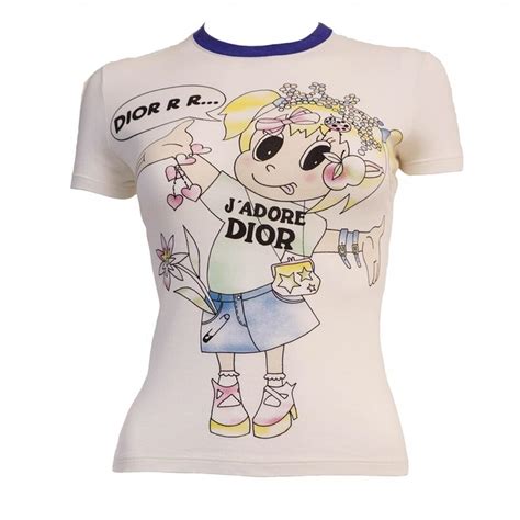 dior paint shirt|Dior shirt cartoon.